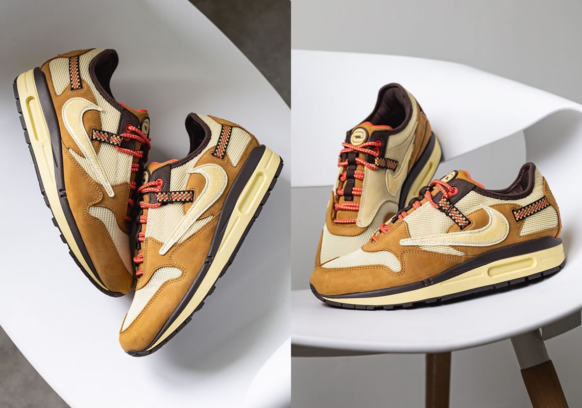 Travis Scott Nike Air Max 1 Wheat Do9392 701 (2) - newkick.vip